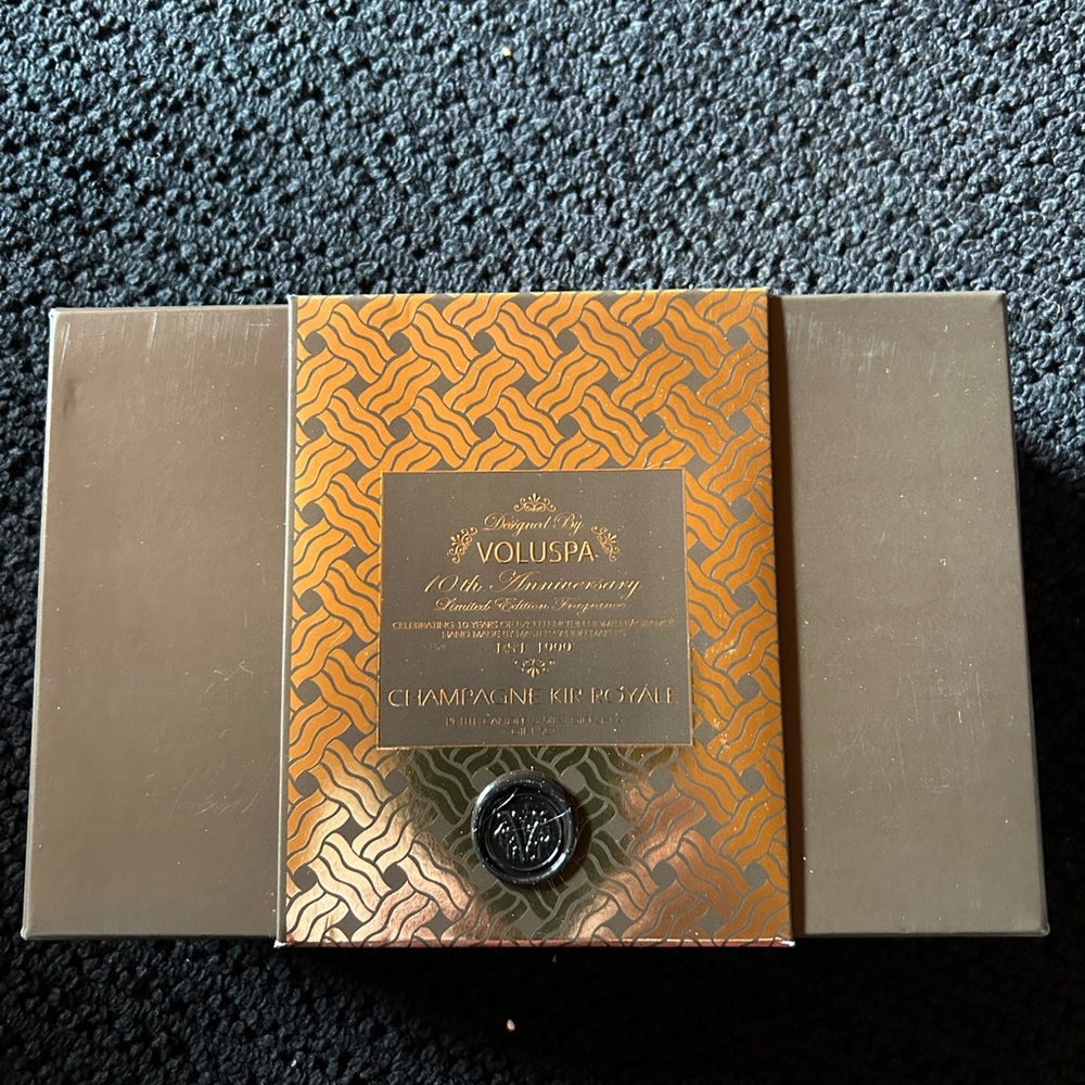 Voluspa "Champagne Kir Royale" Petite Candle and Mini Diffuser Gift Set